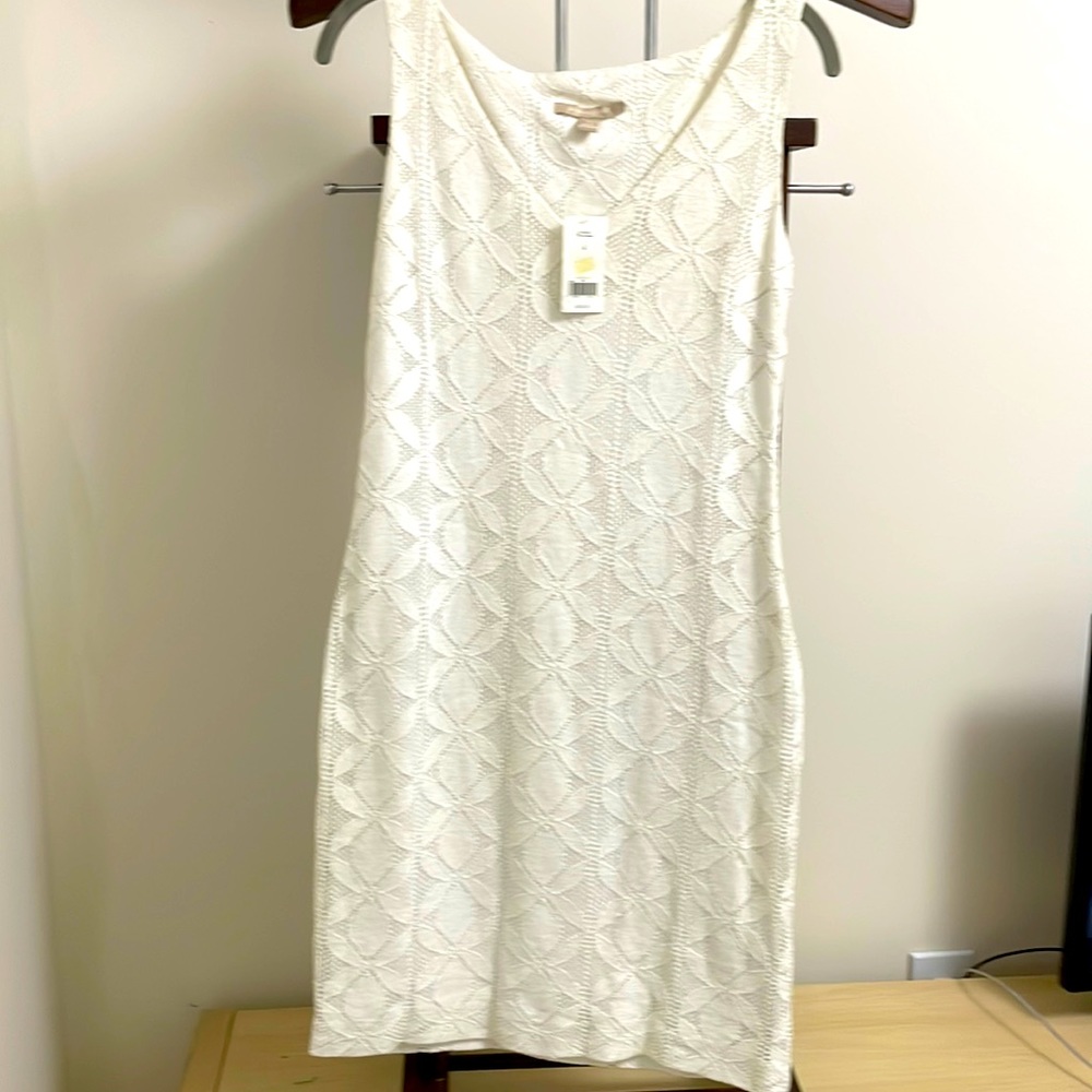 White Crochet style eyelet flower dress